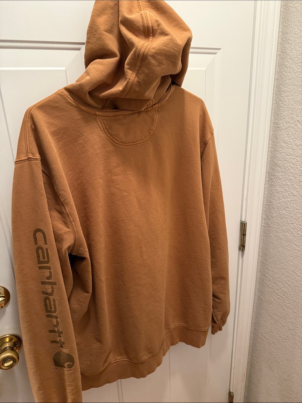 Carhartt Men’s Carhartt Brown/Tan Hooded Pullover Sweatshirt - Picture 6 of 6